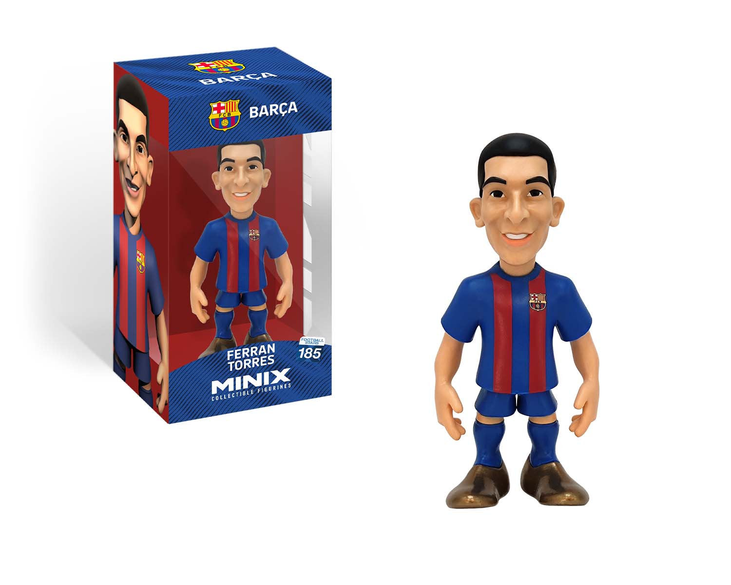Minix - Football Stars #185 - FC Barcelone - Ferran Torres 11 - Figurines PVC 12 cm