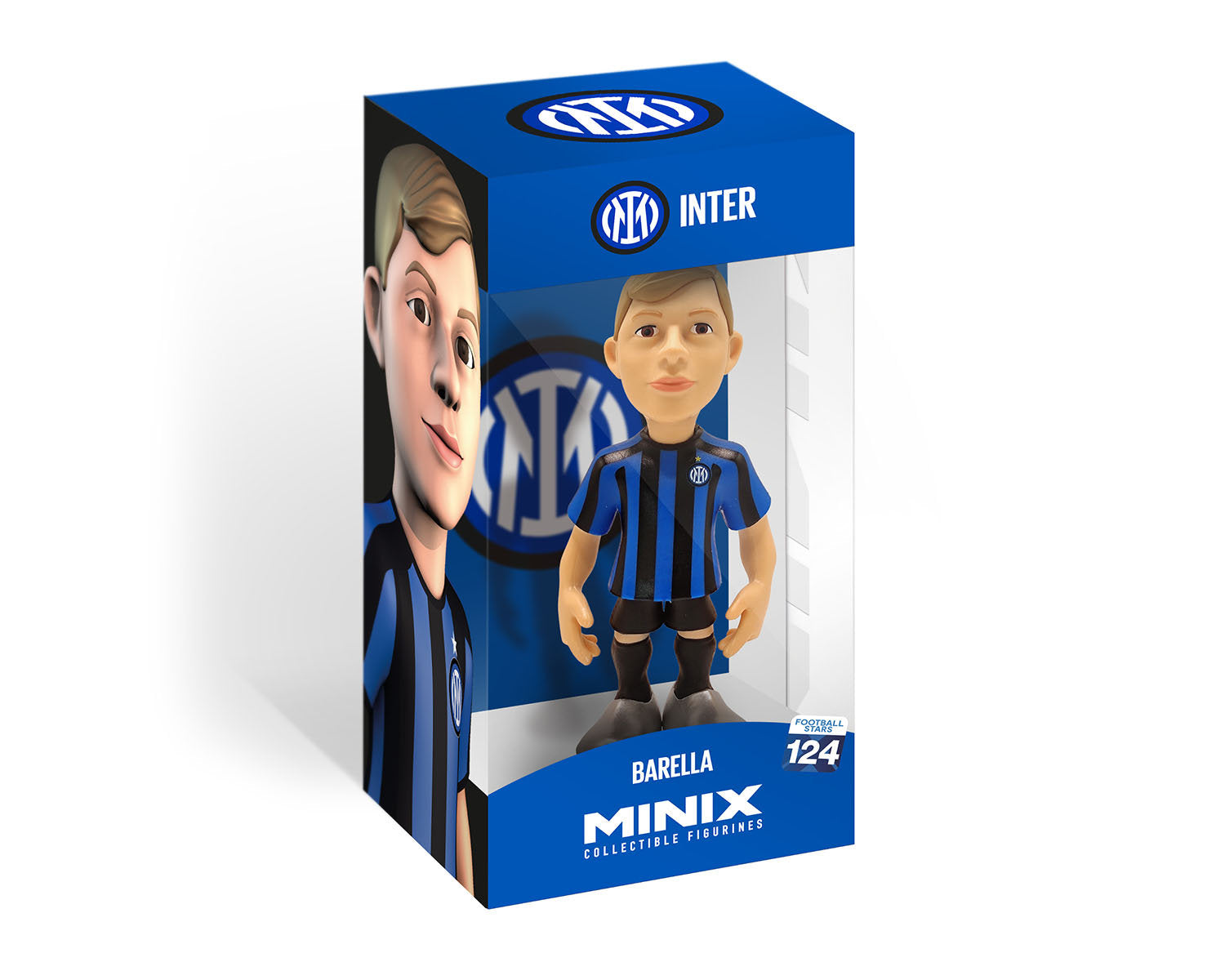 Minix - Football Stars #124 - Inter Milan - Barella 23 - Figurines PVC 12 cm