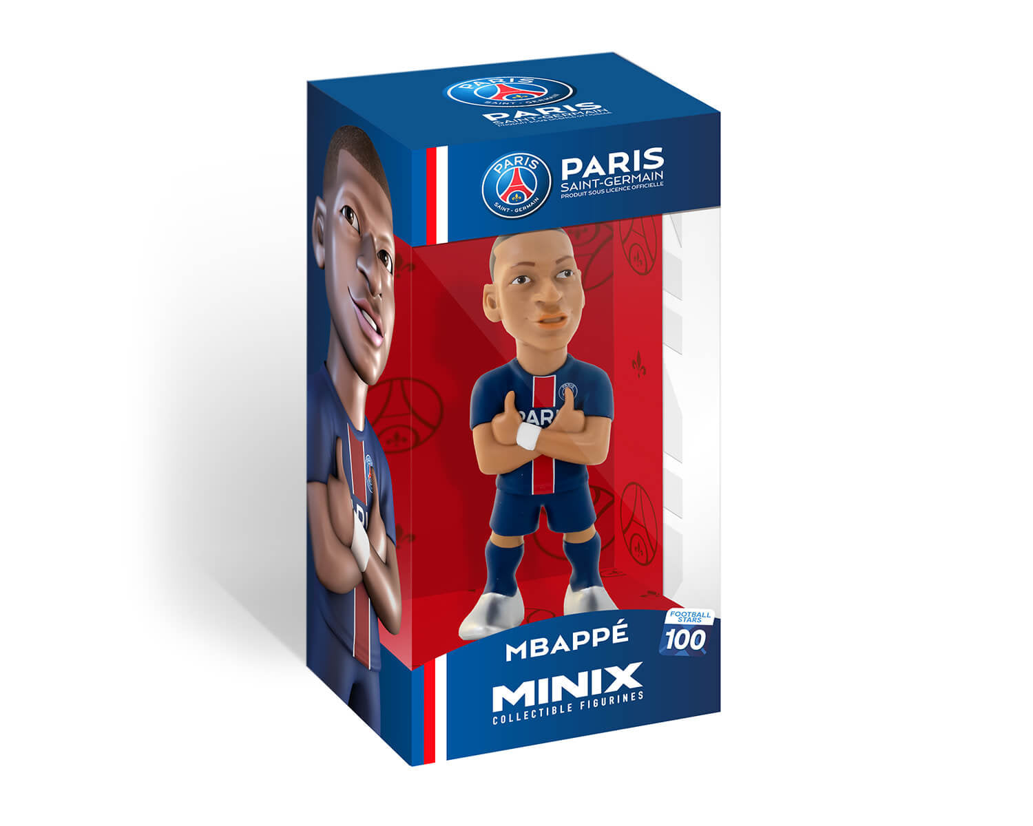 Minix - Football Stars #100 - PSG - Mbappé 7 - Figurines PVC 12 cm