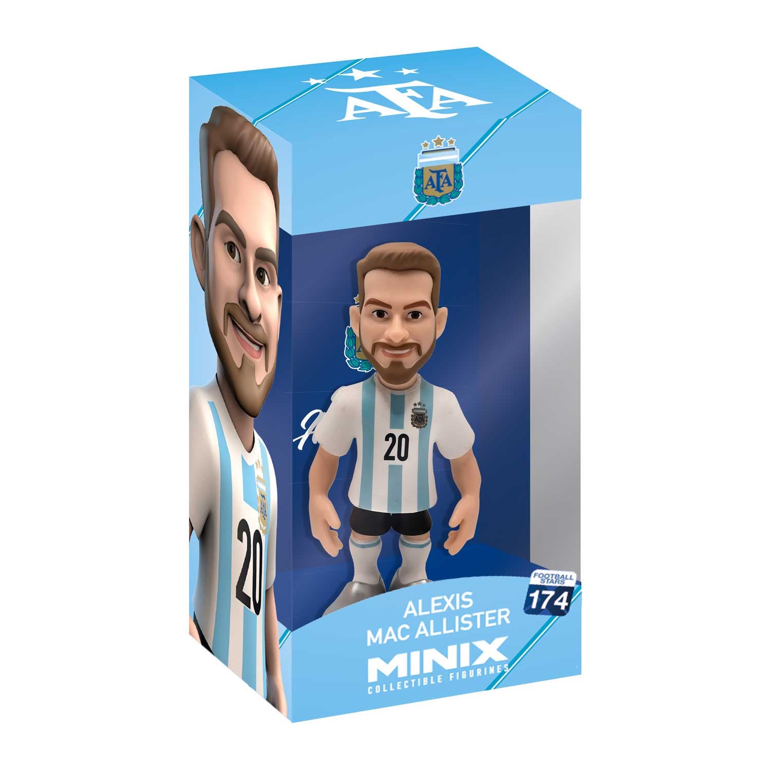 Minix - Football Stars #174 - Argentine - Alexis Mac Allister 20 - Figurines PVC 12 cm
