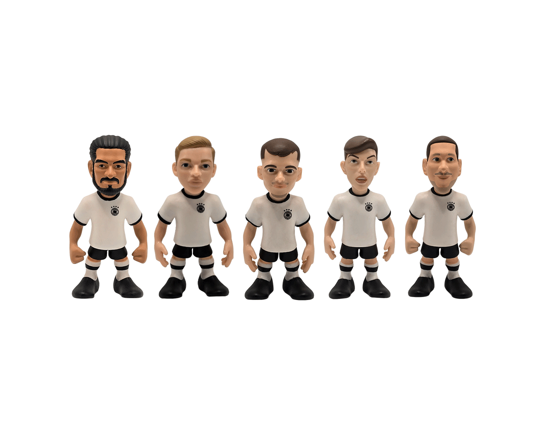 Minix - Football Stars - Pack de 5 Allemagne B (Gundogan/Kimmich/Wirtz/Havertz/Sule) - Figurines PVC 7 cm