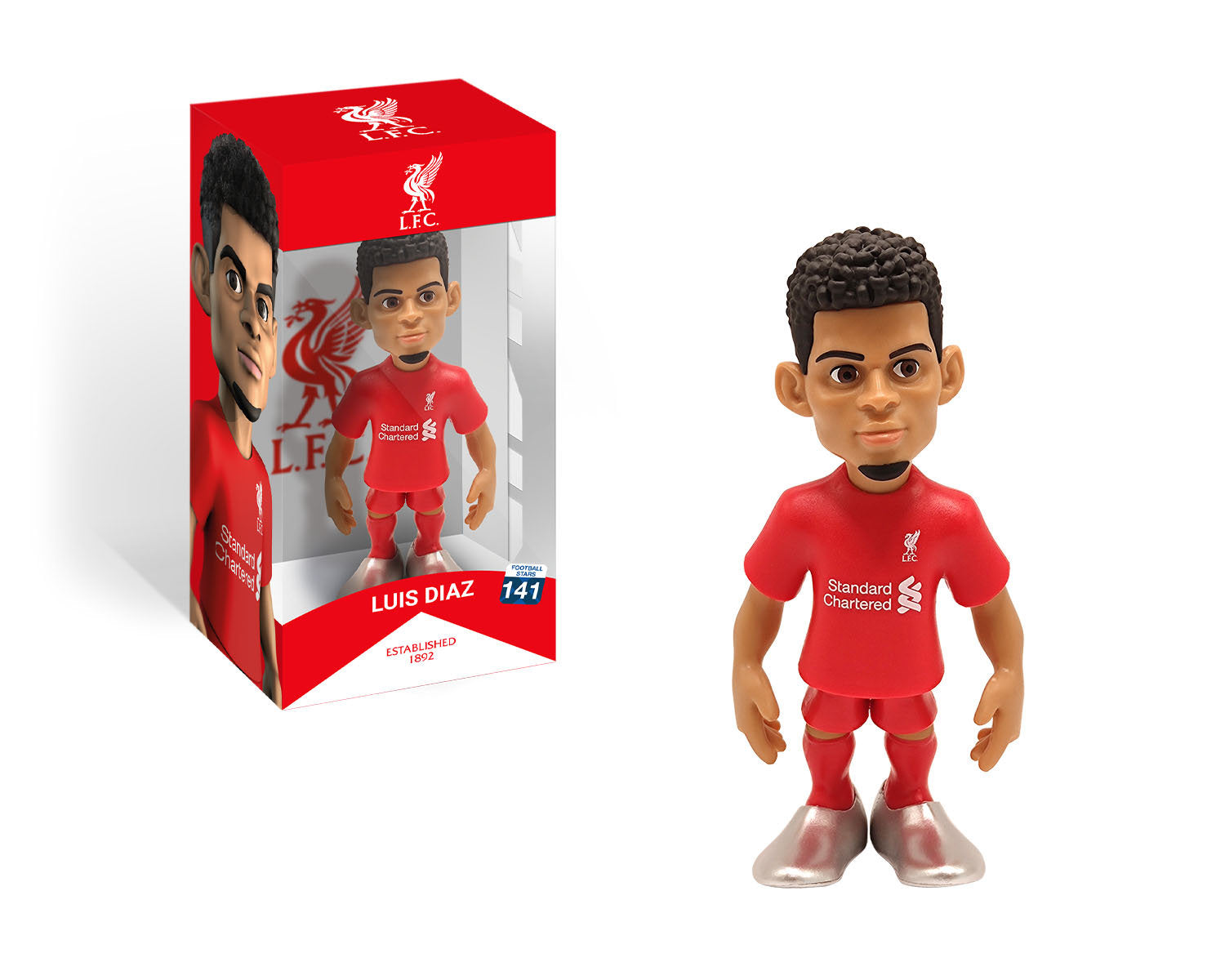 Minix - Football Stars #141 - Liverpool - Luis Diaz 23 - Figurines PVC 12 cm