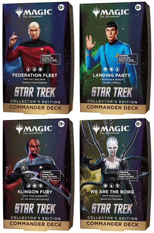 Magic: The Gathering - Star Trek Collector's Edition Commander Decks Assortment (4 Collector's Edition Commander Decks)