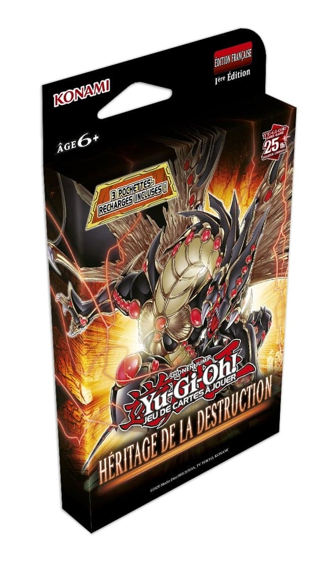 Yu-Gi-Oh! JCC - Pack de 3 Boosters Héritage de la Destruction (Tuckbox cartonné)
