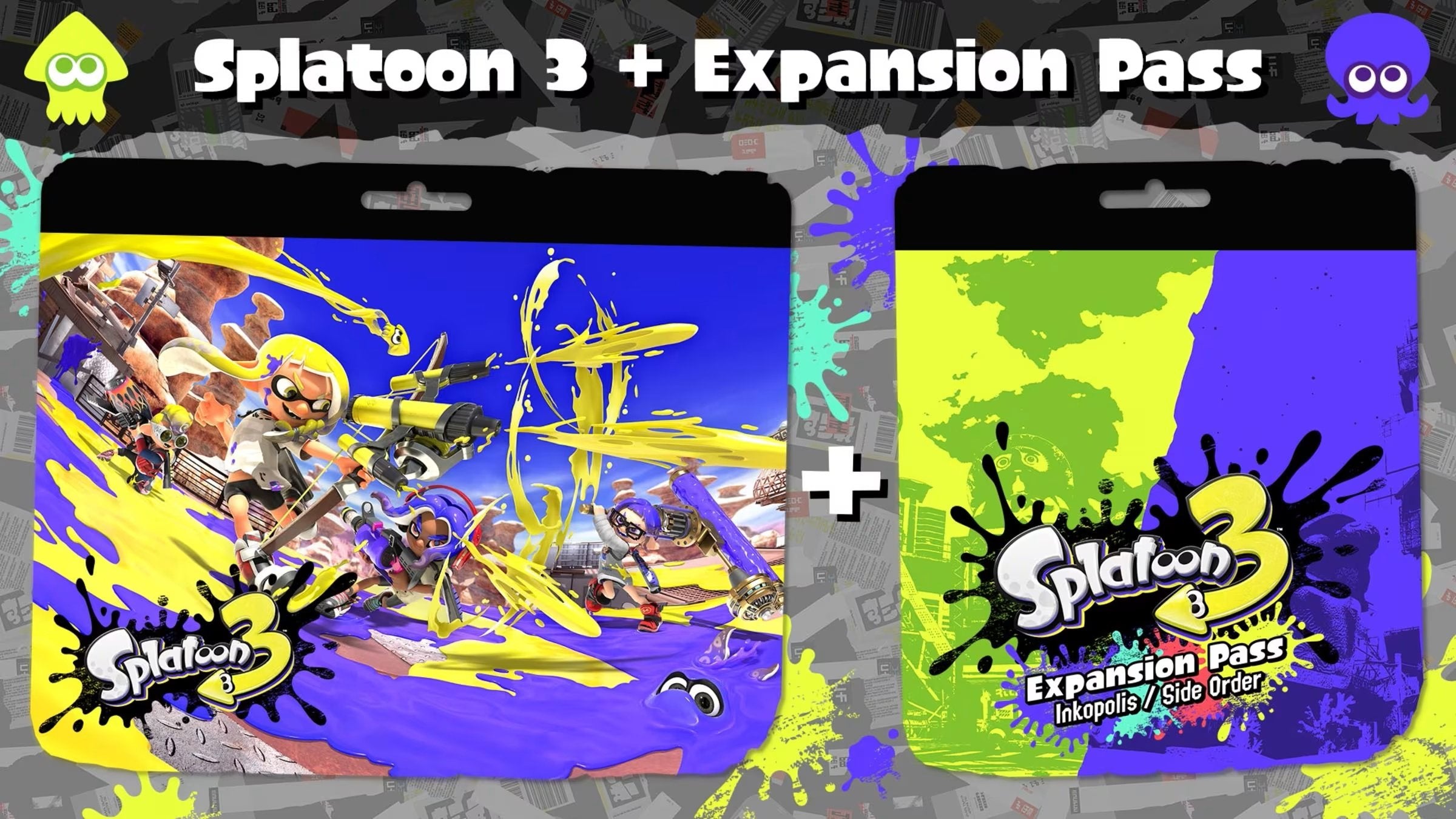 Splatoon 3 + Uitbreidingspas + Nintendo Switch Online 3 maanden lidmaatschap - flash vidéo