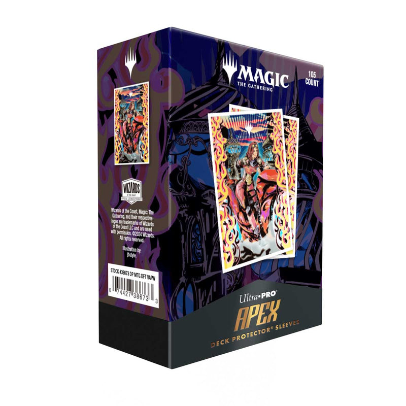 Ultra Pro - Magic: The Gathering - Aetherdrift - Sachet de 105 protèges cartes Apex Chandra, Spark Hunter