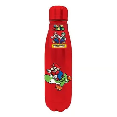 Nintendo - Super Mario - Bouteille d'eau en métal "Mario et Yoshi" 550ml