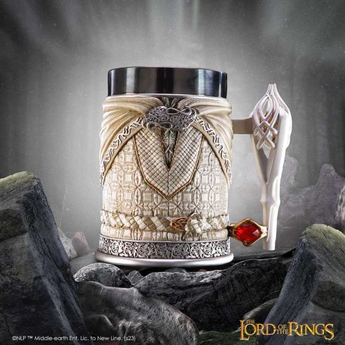 Nemesis Now - Le Seigneur des anneaux - Gandalf le Blanc Tankard 15.5cm - flash vidéo