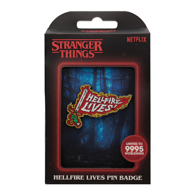 Stranger Things - Pin's de collection en édition limitée Hellfire Lives