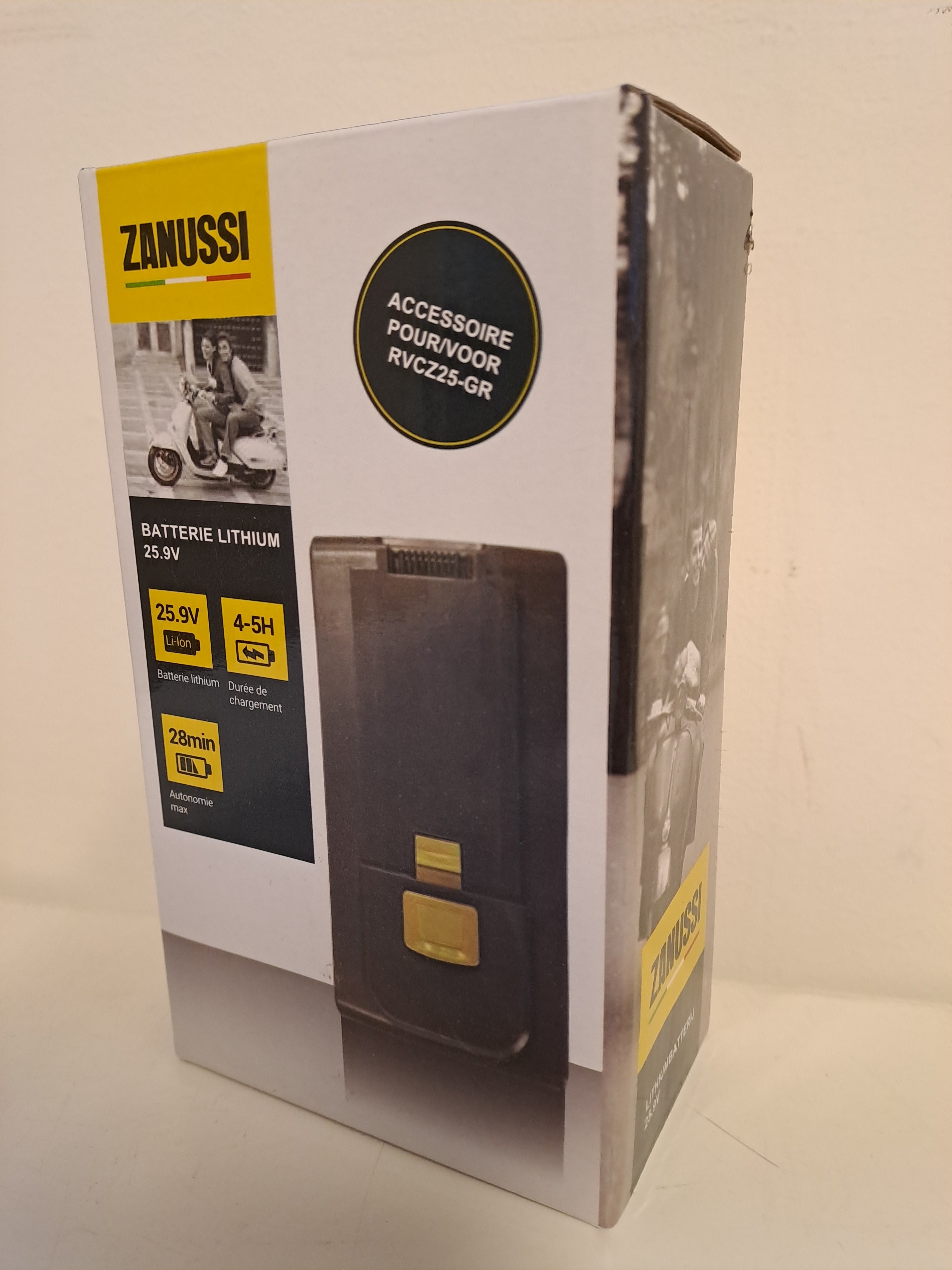 Zanussi - Batterie supplémentaire 25.9V pour Aspirateur modèle RVC25 - flash vidéo