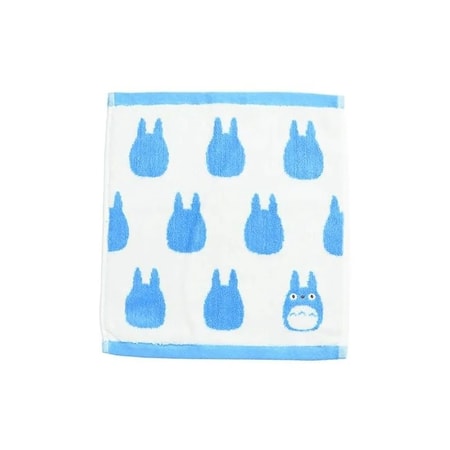 Mon Voisin Totoro - Mini serviette Silhouette de Totoro Bleu 33x36 cm
