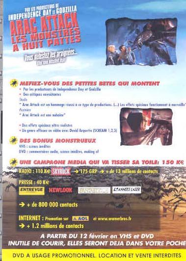 Arac Attack, les monstres à huit pattes [DVD]