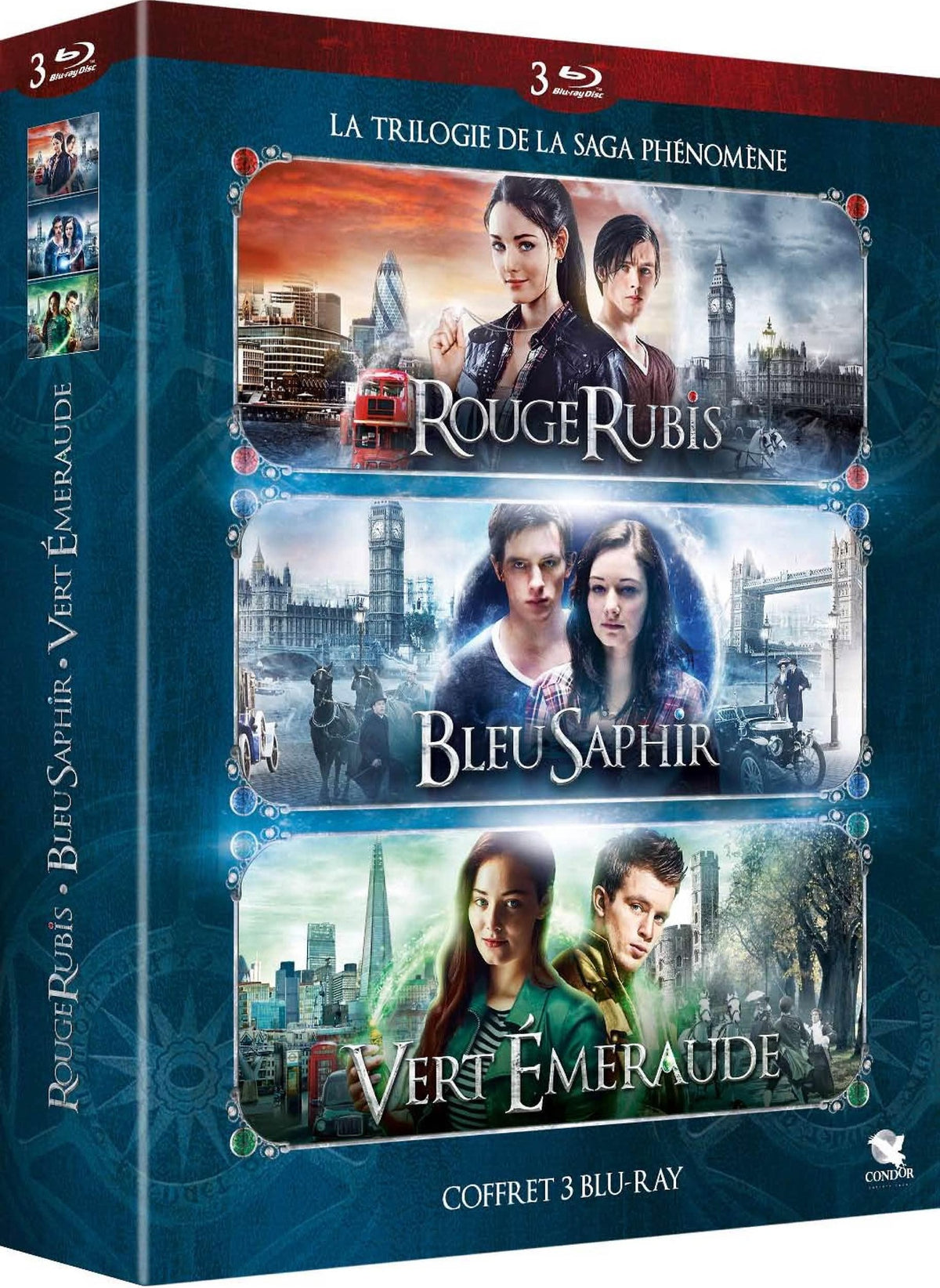 La Trilogie des gemmes : Rouge Rubis + Bleu Saphir + Vert Émeraude [Blu-ray]