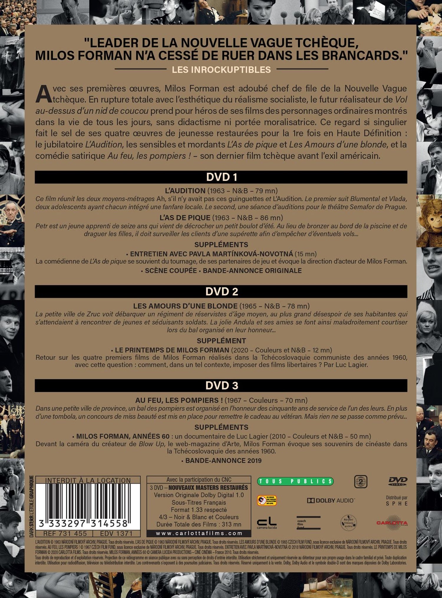 Milos Forman - 4 oeuvres de jeunesse [DVD]