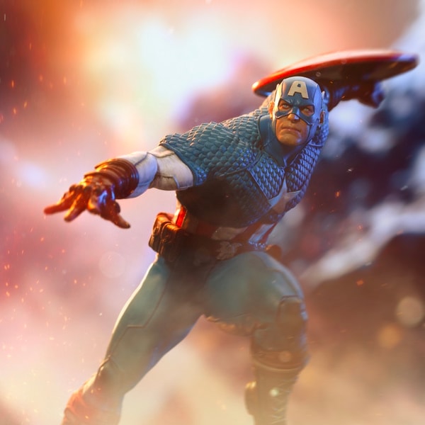 Iron Studios - BDS Art Scale 1/10 - Marvel - Captain America "Infinity Gauntlet" Statue 22cm - flash vidéo