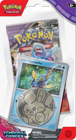 Pokémon TCG - Scarlet & Violet - Temporal Forces Checklane Bellibolt & Carvanha (1 random blister) - flash vidéo