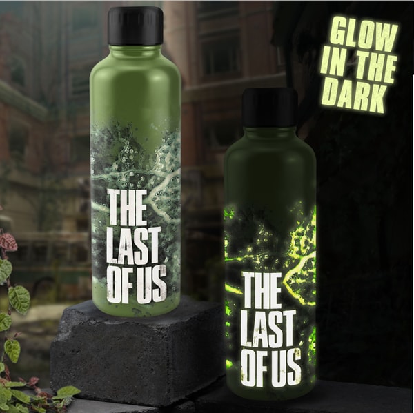 The Last of Us - Bouteille d'eau en métal 500ml Glow in the Dark - flash vidéo