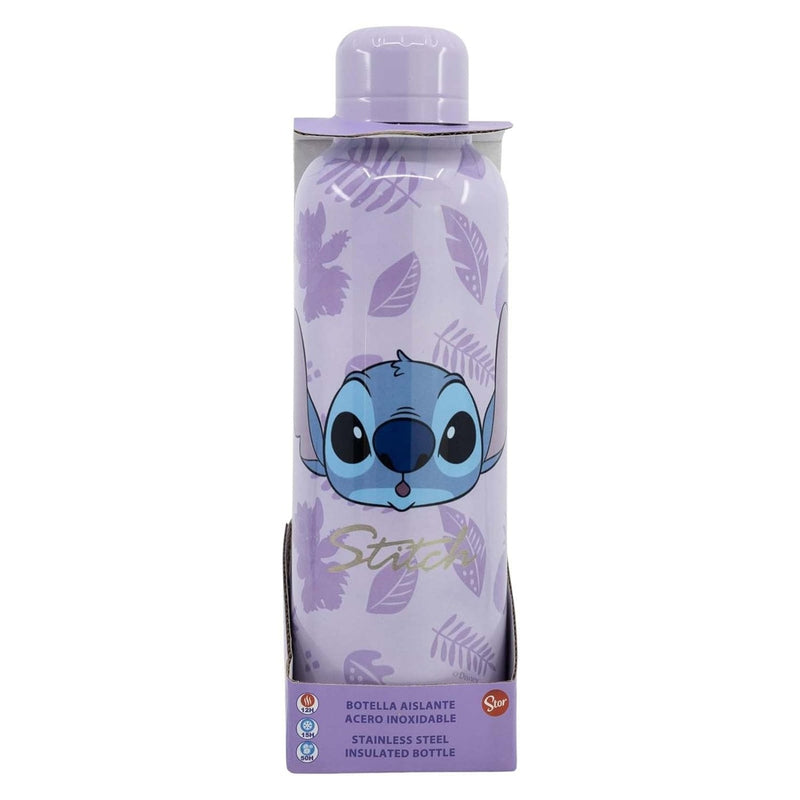 Stor - Disney - Lilo et Stitch - Bouteille Isotherme en Acier Inoxydable 515ml "Stitch Palmiers"