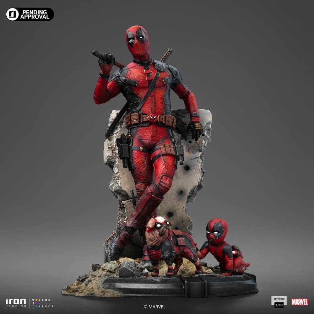 Iron Studios - Arts Scale 1/10 - Marvel - Deadpool 3 - Deadpool Statue 21cm - flash vidéo