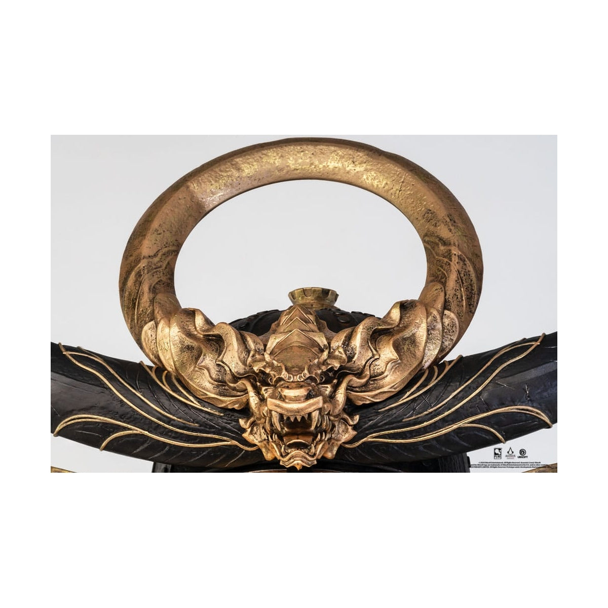 PureArts - 1:1 Scale Replica - Assassin's Creed Shadows - Réplique du Casque de Yasuke 63cm - flash vidéo
