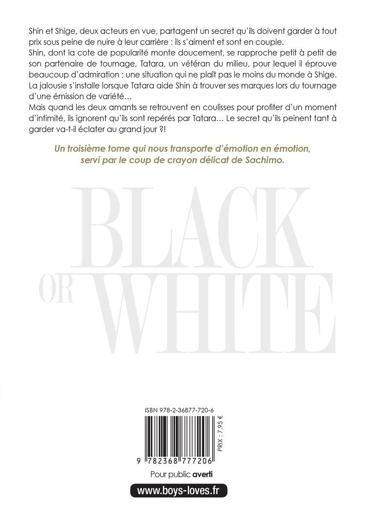 Black or White - Tome 03 - Livre (Manga) - Yaoi - Hana Collection