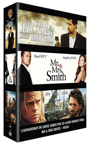 Coffret Brad Pitt - L'assassinat de Jesse James par le lâche Robert Ford + Mr. & Mrs. Smith + Troie [DVD]
