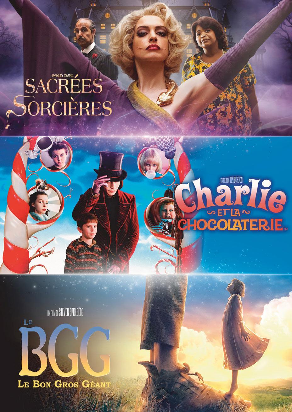 Sacrées sorcières + Charlie et la chocolaterie + Le Bon Gros Géant [DVD]