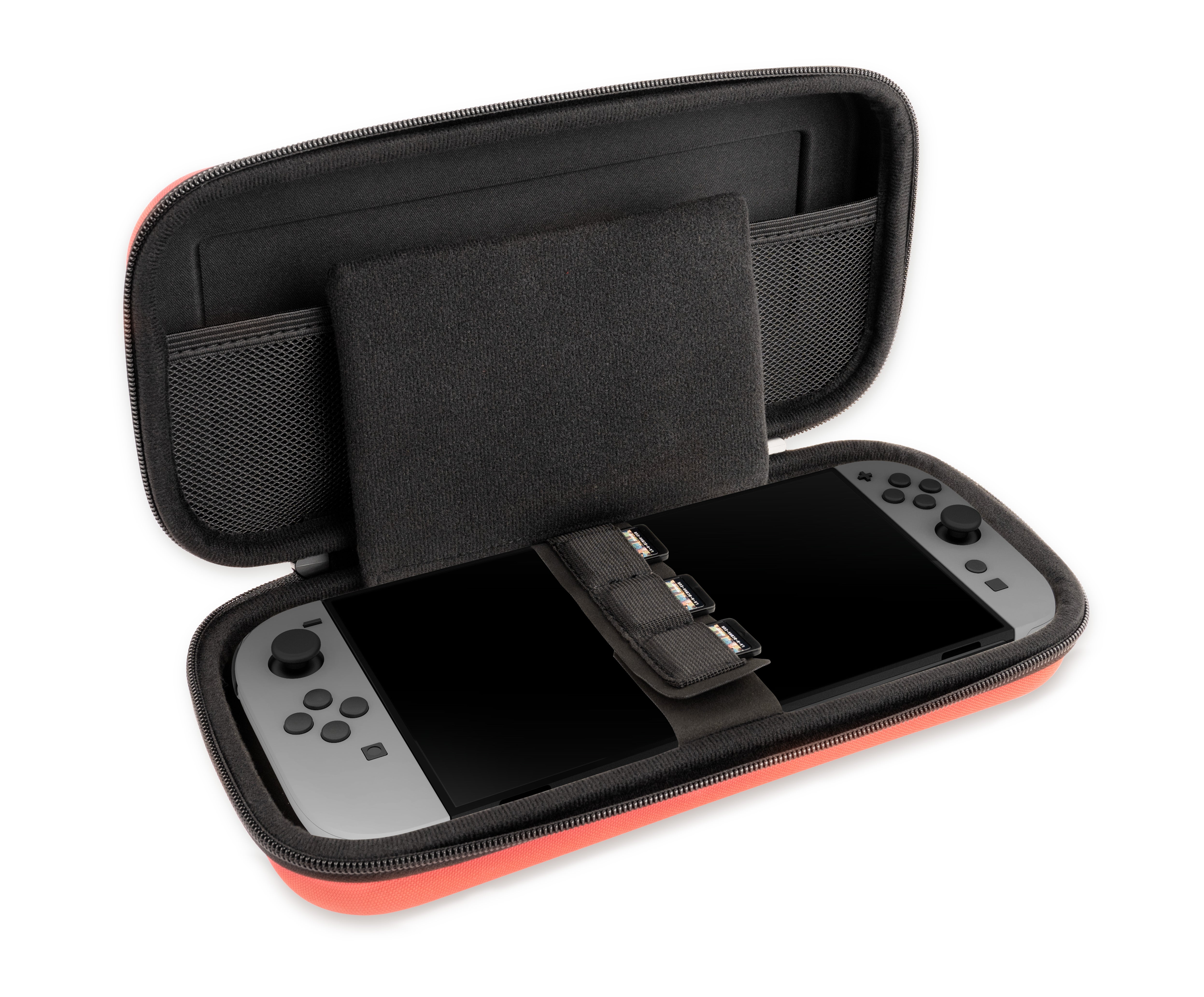 Pochette de transport rigide rouge clair pour Nintendo Switch 2