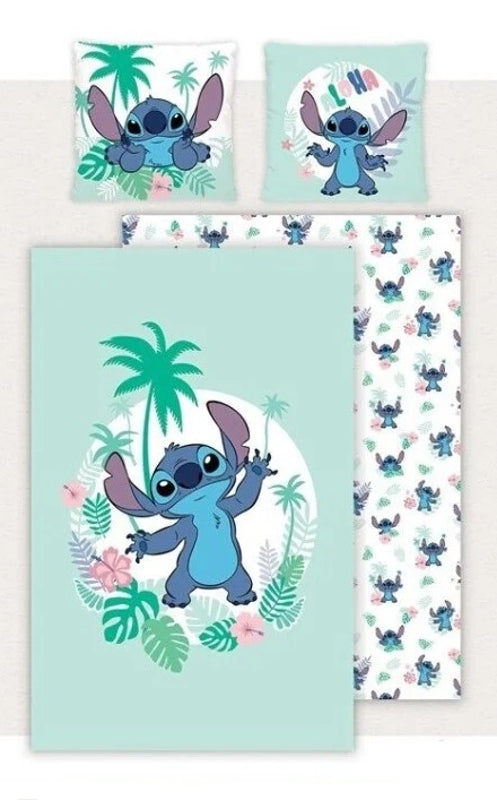 Lilo et Stitch - Housse de couette en polycoton Aloha Stitch (140x200cm + 65x65cm)