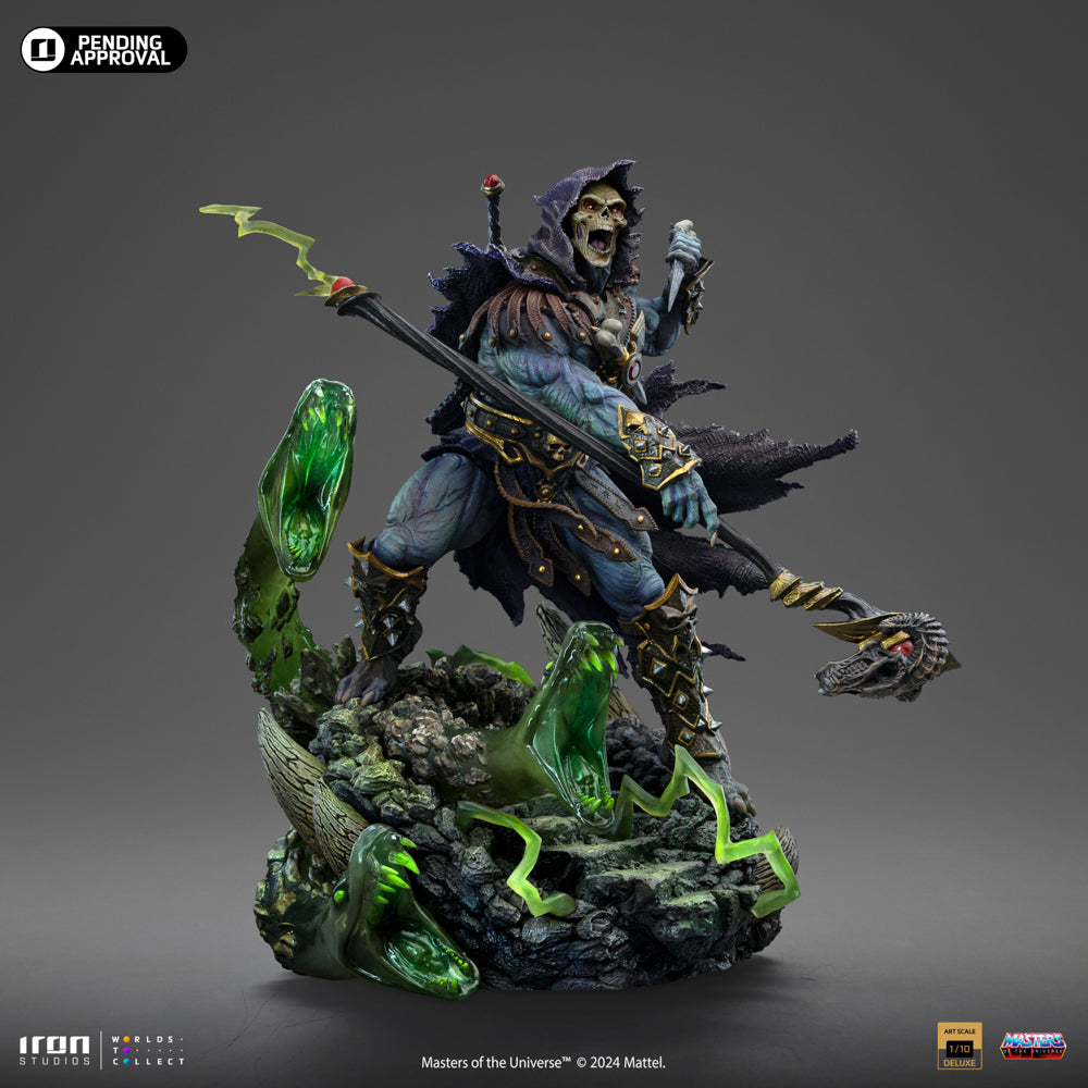 Iron Studios - Deluxe Art Scale 1/10 - Les Maîtres de l'univers - Skeletor Unleashed Statue 23cm - flash vidéo