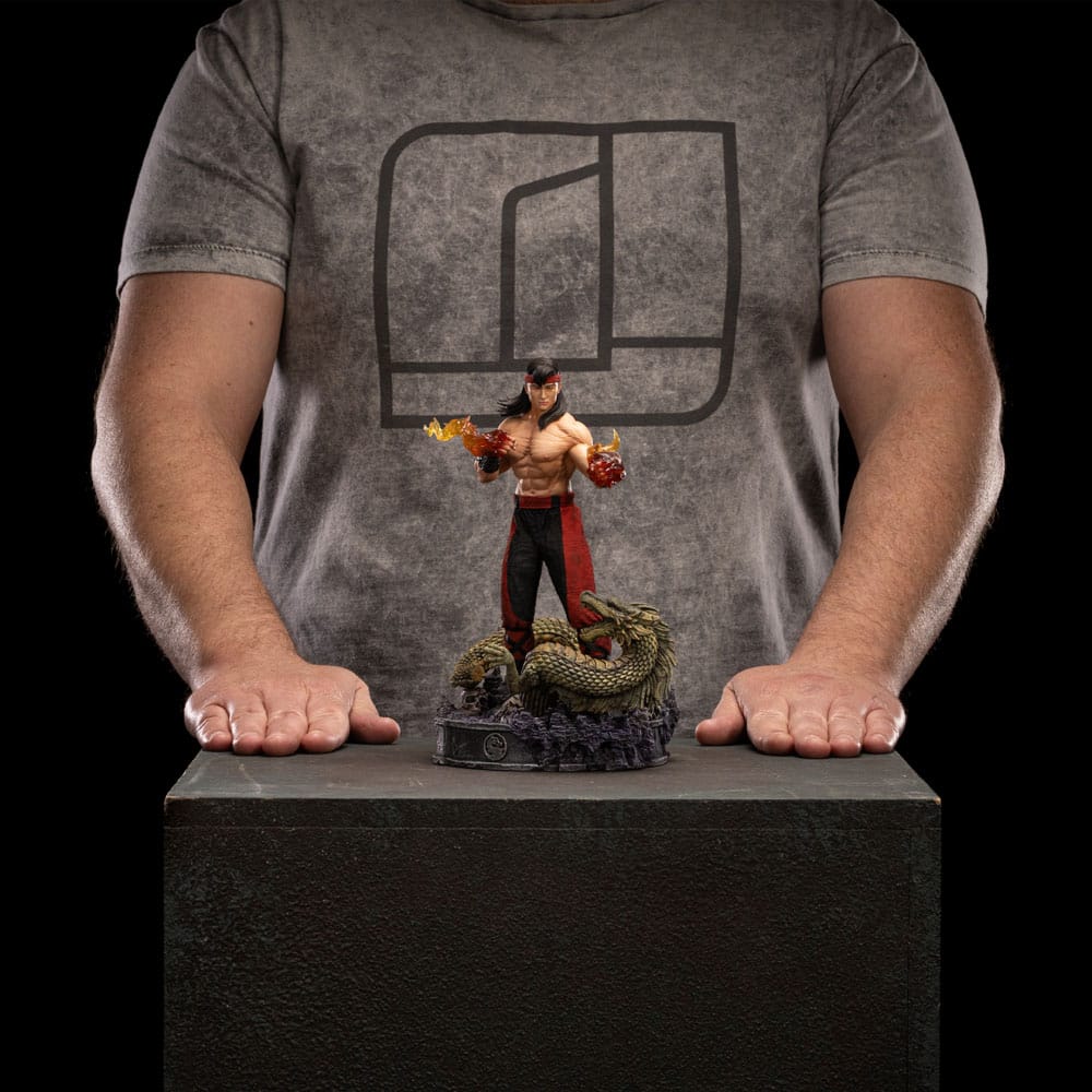 Iron Studios - Art Scale 1/10 - Mortal Kombat - Liu Kang Statue 23cm - flash vidéo
