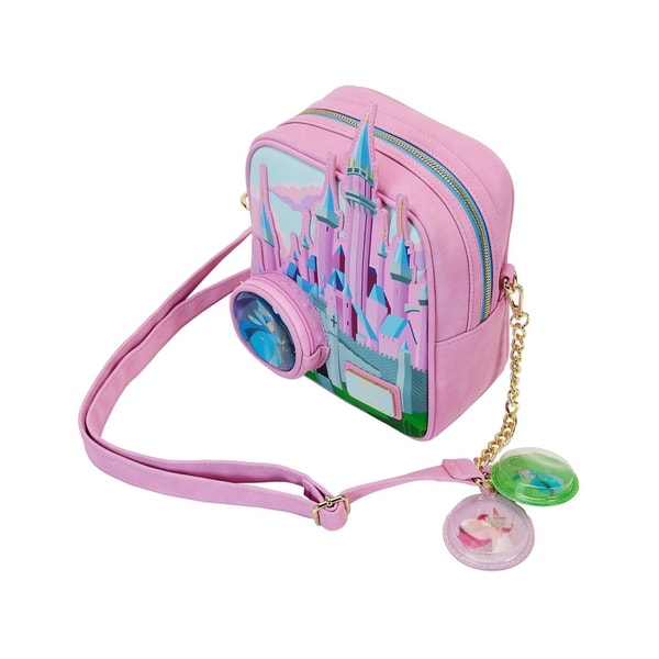 Loungefly: Disney - Sleeping Beauty - Sained Glass Castle Crossbody Bag - flash vidéo
