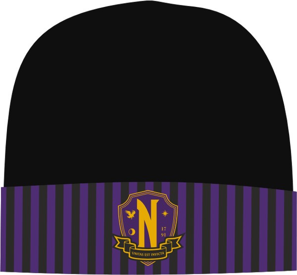 Netflix - Mercredi - Bonnet - Logo Nevermore