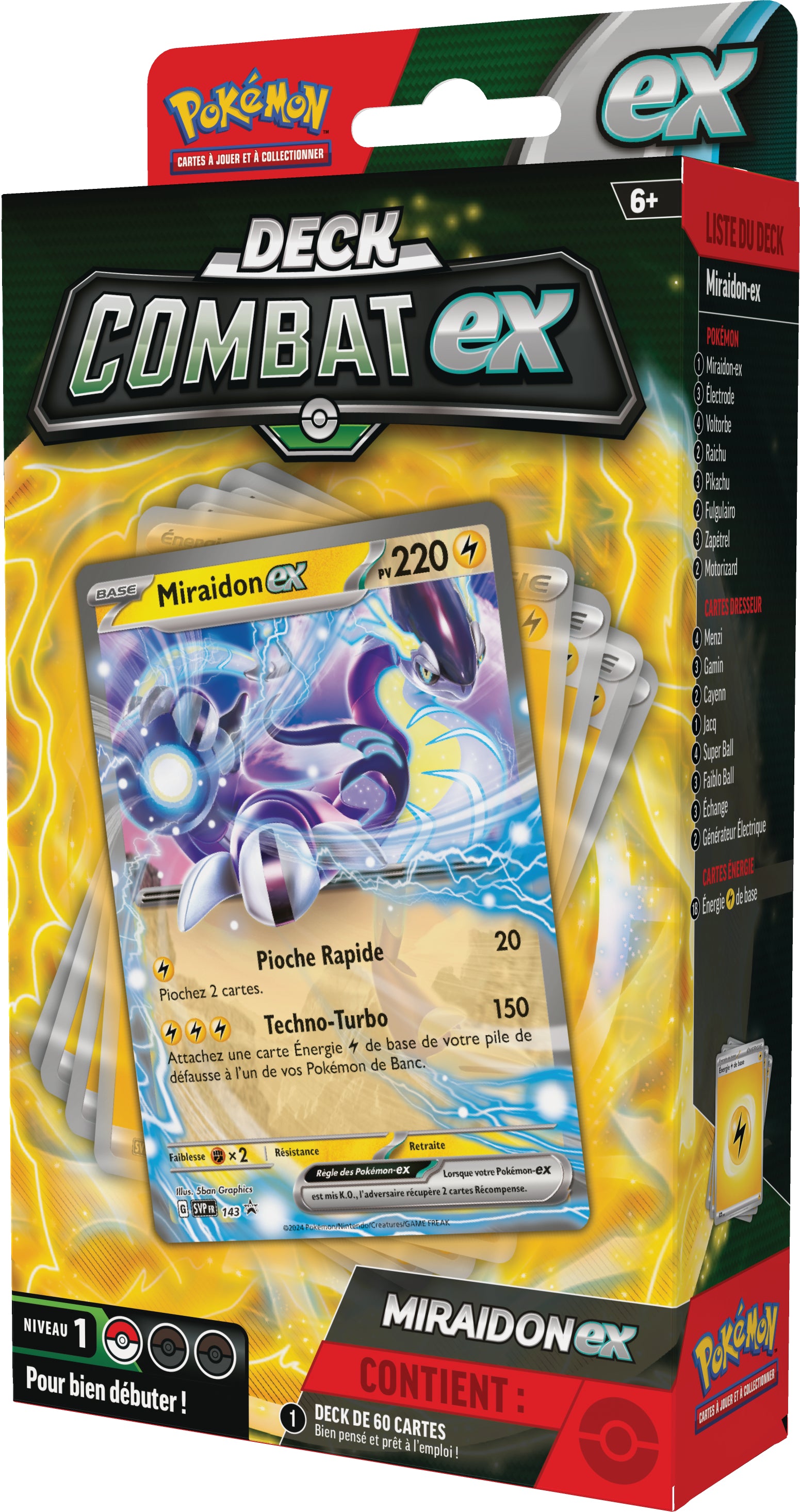 Pokémon JCC - Deck Combat Miraidon-ex ou Victini-ex (1x deck aléatoire) - flash vidéo