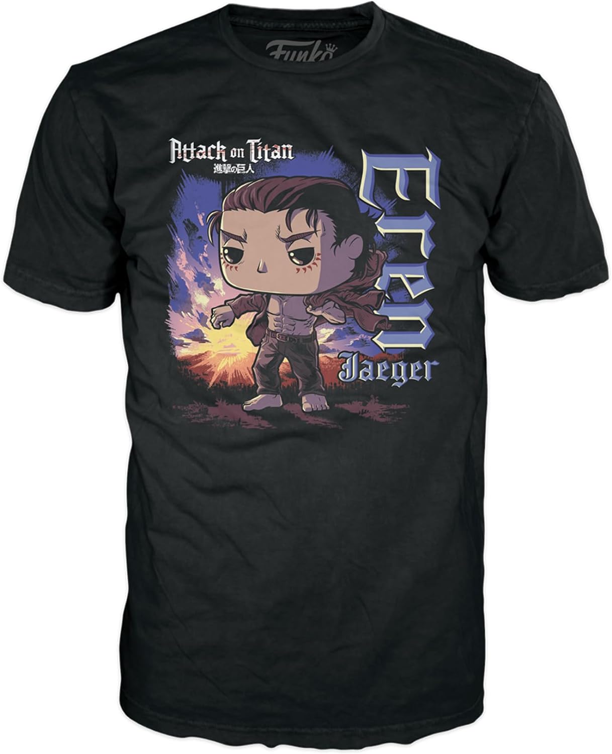 Funko Pop! & Tee: Attack on Titan - Eren (with Marks) - L - flash vidéo