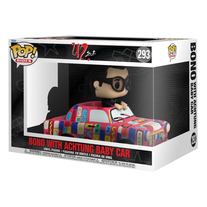 Funko Pop! Rides Super Deluxe: U2: ZooTV - Bono with Achtung Baby Car ENG Merchandising