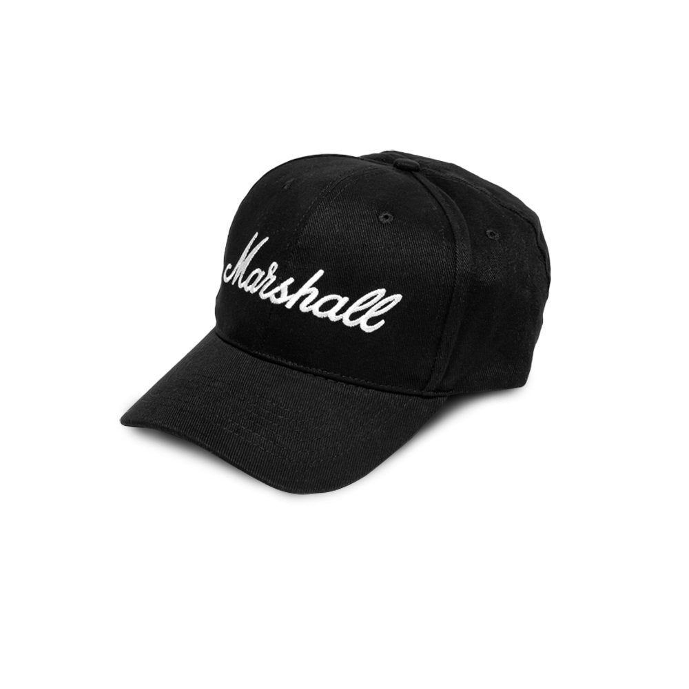 Marshall - Casquette de baseball Noire avec Logo Blanc - flash vidéo