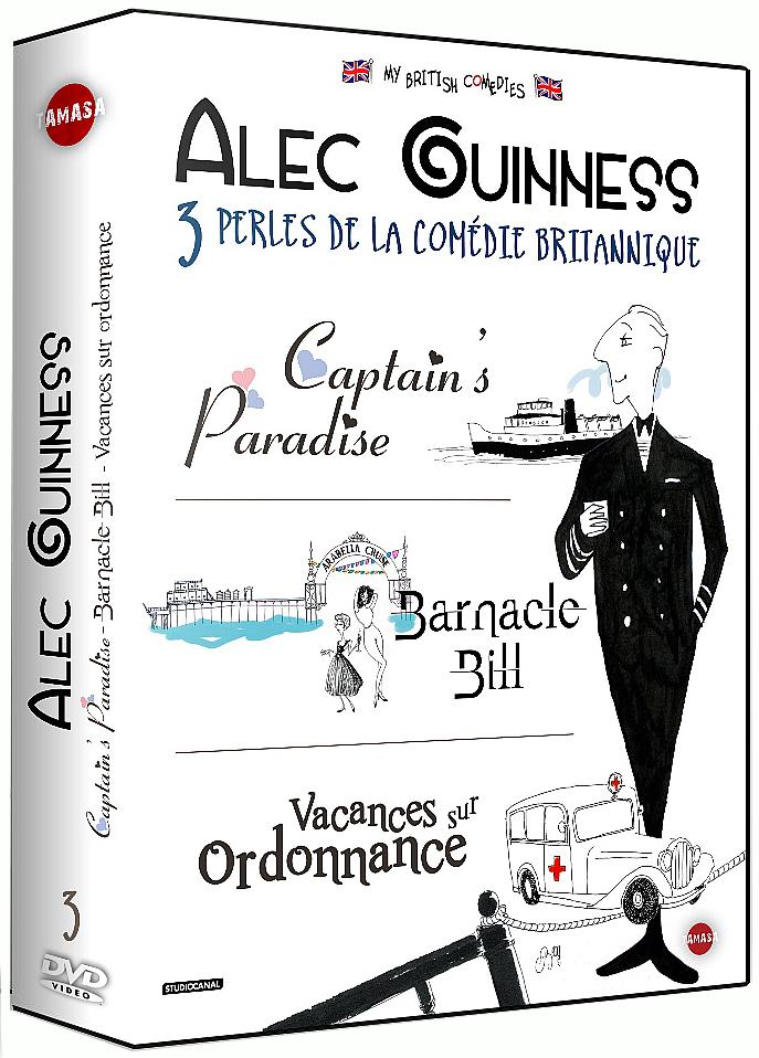 Alec Guinness : 3 perles de la comédies : Captain's Paradise + Barnacle Bill + Vacances sur ordonnance [DVD]