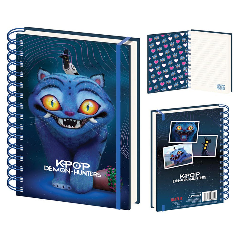 KPop Demon Hunters - Carnet A5 avec couverture lenticulaire 3D Derpy le tigre