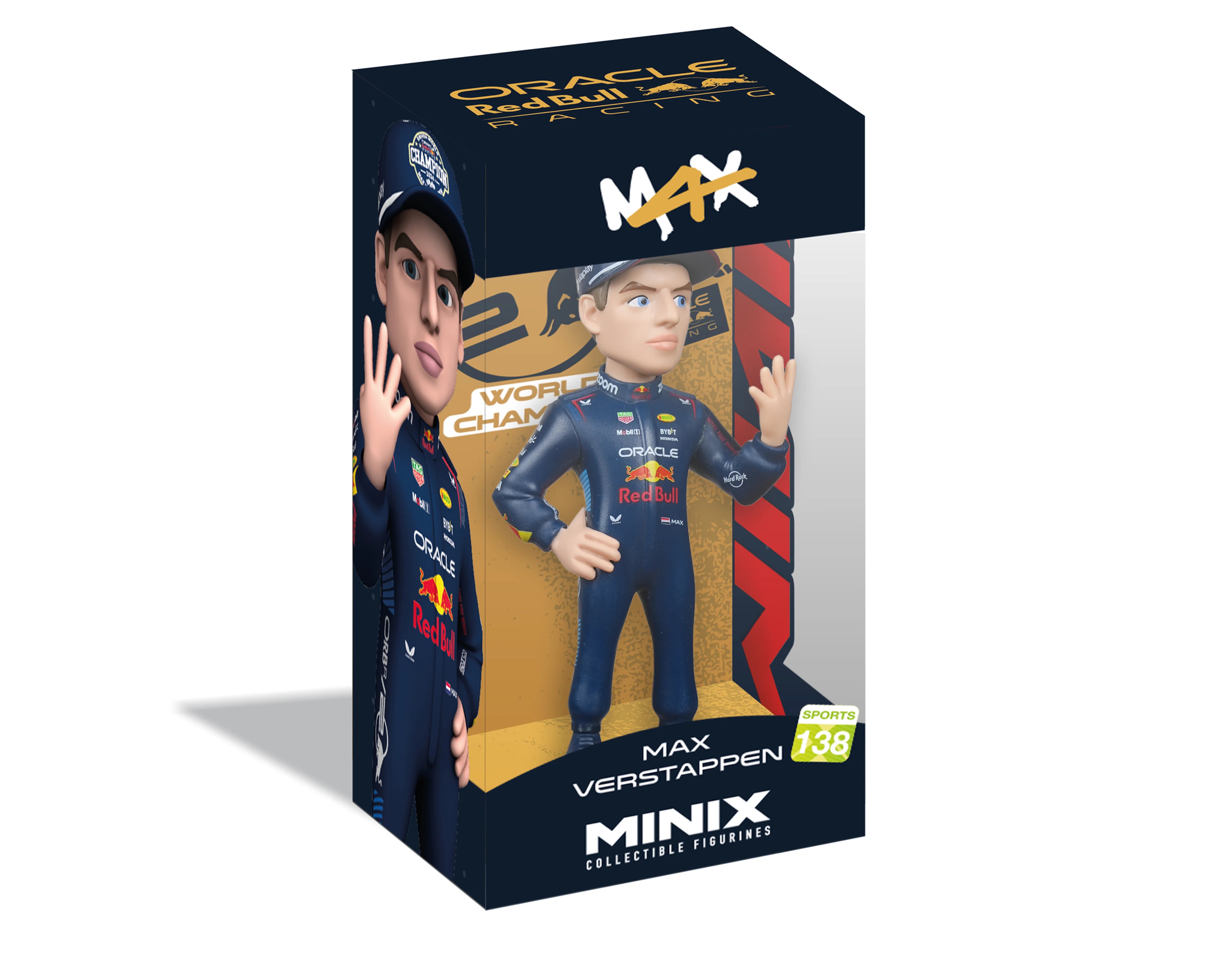 Minix - Sports #133 - Red Bull - Max Verstappen 4 World Champion - Figurines PVC 12 cm