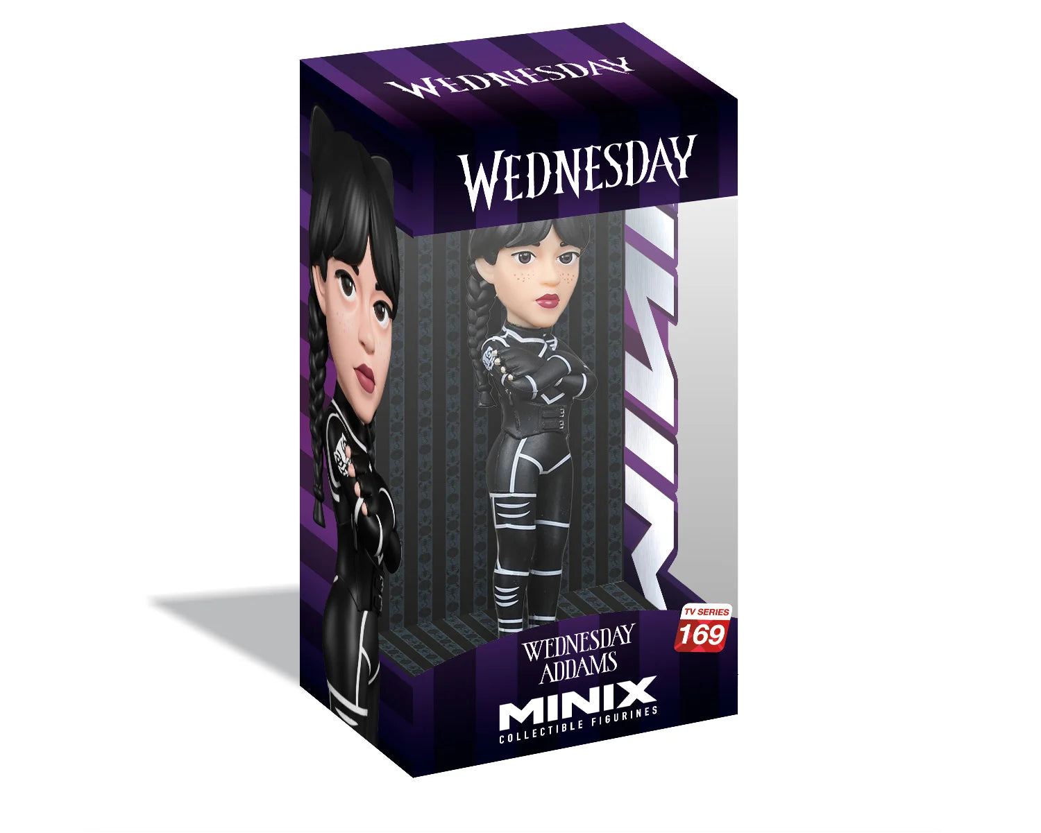 Minix - TV Series #169 - Wednesday - Mercredi Addams en chat - Figurines PVC 12 cm