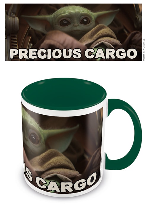 Star Wars : The Mandalorian Precious Cargo Green Coloured Inner Mug 315ml