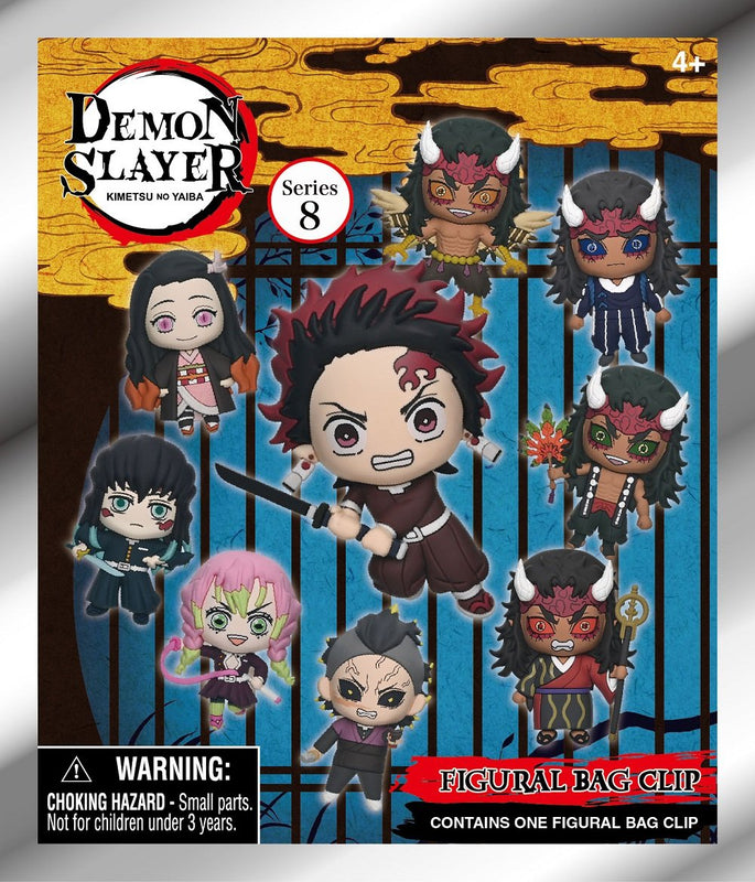 Demon Slayer: Kimetsu no Yaiba - Assortiment en blind bag de figurines de sac de collection en mousse (Série 8) (24 pcs)