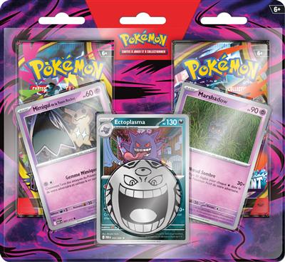 Pokémon : Pack 2 boosters + 3c.p Oct 26 (Blister)