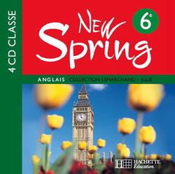 NEW SPRING : anglais ; 6e ; LV1 ; 4 cd audio pour la classe (édition 2006)
