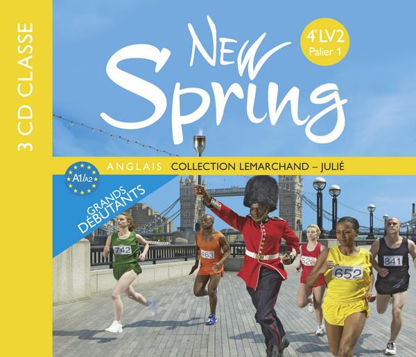 NEW SPRING : anglais ; 4e ; LV2 A1 ; 3 CD audio pour la classe (édition 2010)