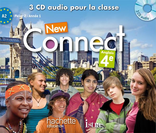 NEW CONNECT : anglais ; 4e ; 3 CD audio pour la classe