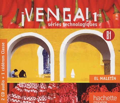 VENGA! : espagnol ; 1ère ;séries technologiques ; 2 CD audio + 1 CD-rom pour la classe (édition 2011)