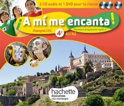 ¡a mi me encanta! : espagnol ; 4e LV2 ; coffret cd/dvd (édition 2017)