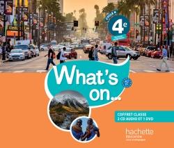 What's on... : anglais ; cycle 4 ; 4e ; coffret CD/DVD  de la classe (édition 2017)
